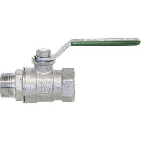 Robinet a bille d eau potable R 254DL filet fem/filet mâle 1 1/4" PN16 Laiton chrome / levier