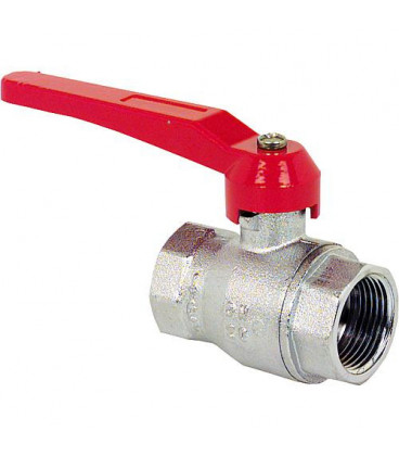 Vanne a boisseau spherique PN20 passage integral, avec levier R 1/4"interne