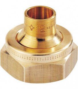 Clesse:raccord gaznaturel/propane reseau raccord a jonction sphero-conique JSC Cal.15 entrée3/4'' sortie:12x1 a braser