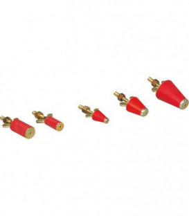 Bouchon pour verificateur gaz 1/2" - 1" avec robinet et douille 18 - 32 mm forme cylindrique