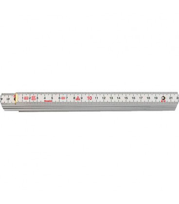 Double metre pliant a 10 branches en bois (2 metres)