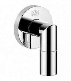 Coude raccordement mural Dornbracht, 1/2" x 3/8", rosace ronde, chrome