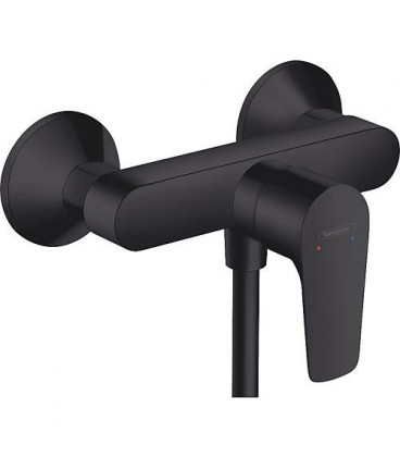 Mitigeur douche Hansgrohe Talis E, en saillie noir mat, saillie 64 mm