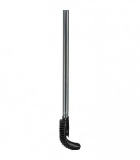 Ensemble brosse-WC Stream inox/caoutchouc noir, lxh 105x420mm
