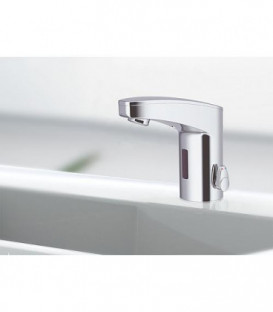 Mitigeur de lavabo Iqua maxx M10, mélangé chromé, sur pile sans vidage