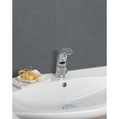 Armature de lavabo A 10 Iqua Basic avec flexible sanitaire sans garniture d'ecoulement