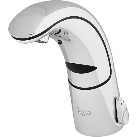 Mitigeur de lavabo Conti+IQ A30 sans pression chromé, sur pile sans écoulement
