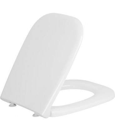 Abattant WC Duravit D-Code avec softclose charnieres plastique, blanc