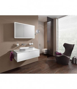 Porte verre emco trend chromé, verre satiné