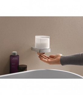 Distributeur de savon liquide emco trend, chromé verre satiné