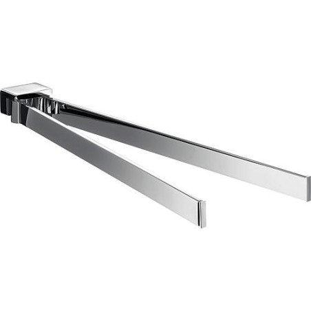 Porte-serviette emco loft 2 bars, chromé entraxe 310 mm