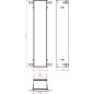 Cadre de montage emco asis Module pour module encastree avec hauteur 809/811mm