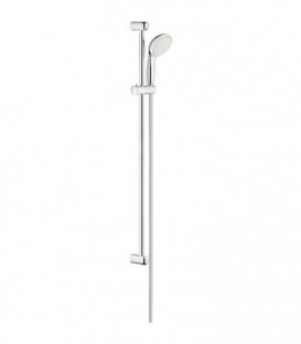 Kit de douchette Grohe Tempesta 100, chromé, barre de douche 900mm, 2 types de jet