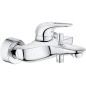 Miigeur bain Grohe Eurostyle chromé, levier évidé en saillie
