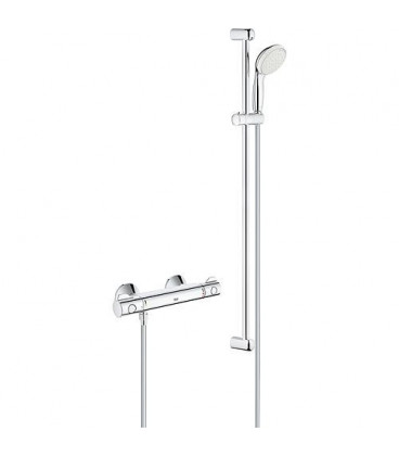 thermostat douche Grohe Grohtherm 800 avec kit douchette Tempesta II,900mm, chromé