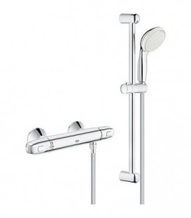 Thermostat douche Grohe Grohtherm 1000 avec kit douchette Tempesta II, 600mm, chromé