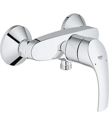 Melangeur douche Grohe Eurosmart, Montage mural, chrome Securise