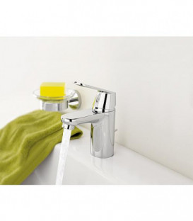 Mitigeur de lavabo avec mousseur EUROSMART COSMOPOLITAN chromé garniture d'ecoulement a tirette