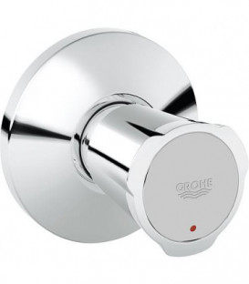 Robinet encastre superstructure Costa profondeur continu Marquage bleu chrome