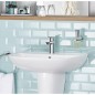 Mitigeur de lavabo Eurostyle C garniture d´écoulement à tirette chromé
