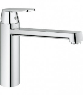 Mitigeur évier Grohe Eurosmart Cosmop, basse pression, plage rotation 140°, chromé