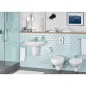 WC suspendu Grohe Bau blanc, sans bord de rincage lxpxh:368x531x363mm