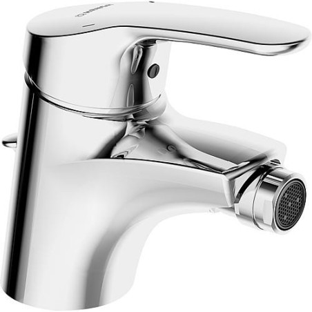 Mitigeur bidet HANSAMIX DN 15 garniture d'écoulement avec traction, raccordement tuyaux sous pression flex. saillie 113mm