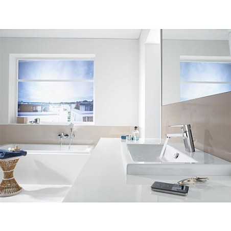 Mitigeur lavabo Hansa Hansatwist avec dispositif d'ecoulement, chrome