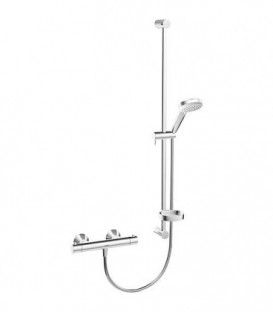 Kit de renovation Hansaunita Barre de douche 900 mm, douchette + thermostat, chrome