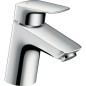 Mitigeur lavabo Hansgrohe 70 Logis chromé avec garniture d'ecoulement