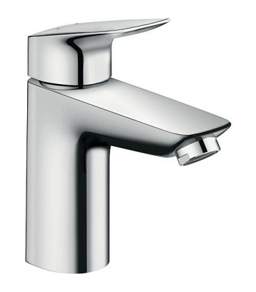Mitigeur de lavabo Hansgrohe Logis 100, chromé, sans écoulement Hauteur 187 mm