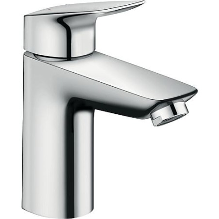 Mitigeur de lavabo Hansgrohe Logis 100, chromé, sans écoulement Hauteur 187 mm