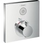 Mitigeur thermostatique encastré Hansgrohe, Schowerselect, set de montage 1 utilisateur, chromé