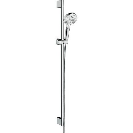Set de douchette Hansgrohe Crometta Vario/Unica, blanc/chromé, 900mm