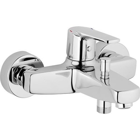 Mitigeur bain/douche Heinrichschulte, Alpha 300, chromé, anti-retour