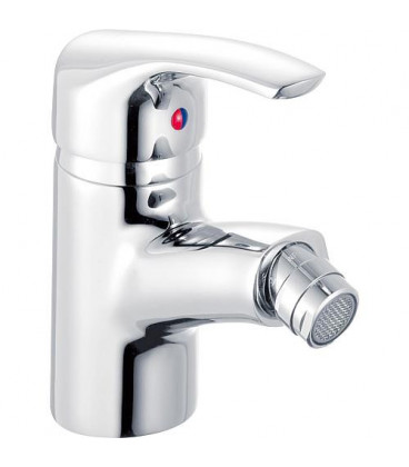 Melangeur Bidet Serie Ascona avec garniture d ecoulement , Saillie 115 mm, chrome