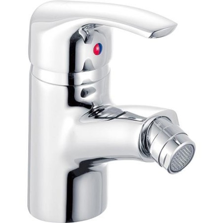 Melangeur Bidet Serie Ascona avec garniture d ecoulement , Saillie 115 mm, chrome