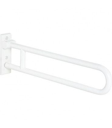 Hewi Poignee d'appui rabattable serie 801 blanc pur, acier longueur: 850mm
