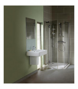 Demi-colonne 'CONNECT ARC' K C 001 WBUK céramique blanche lxPxH : 195x340x280mm pour lavabo