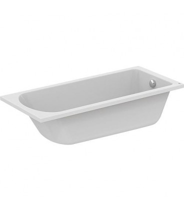 Baignoire ergonomique EMIL acrylique blanc - 250L lxPxH  :  1700x750x465 mm