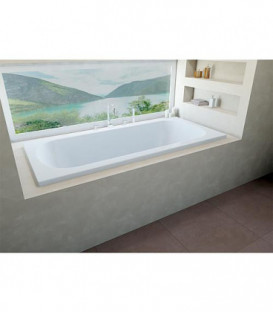 Baignoire Duo EROK acrylique blanc - 265L lxPxH  :  1800x800x465 mm