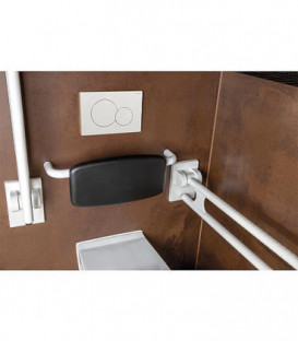 Dossier col.blanc 600x165x208 mm noyau acier protégé de corrosion rembourrage noir