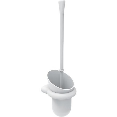 Garniture de brosse WC en nylon couleur : blanc