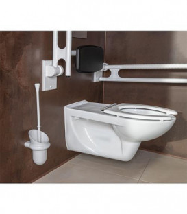 Garniture de brosse WC en nylon couleur : blanc