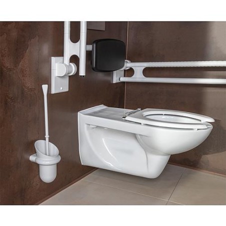 Garniture de brosse WC en nylon couleur : blanc