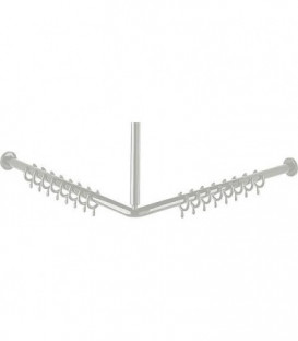 Barre de douche en nylon pour plafond couleur : Blanc 19 L : 401-500mm / fixations incluses