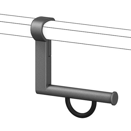 Porte rouleau poignée maintien pour poignées 93 780 16/17/19/20 alu ant-métal95
