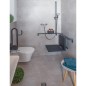 Main courante serie Cavere en alu, anthracite 95 750x750x1200, avec support douche et fix