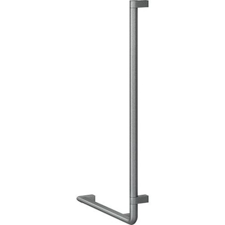 Poignée de sécurité série Cavere en alu, anthracite métal. 95, 950x500mm, 90°, modele droite
