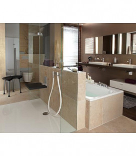 Siege rabattable Normbau Cavere Vario avec plaque de base, 450 x 462mm